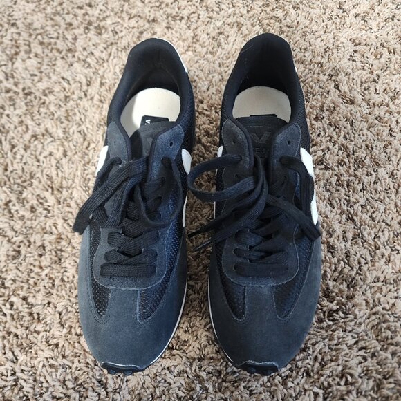 Men's Veja Shoe Size 8 Black White SDU Mesh Runner Sneaker Athletic - Picture 3 of 10